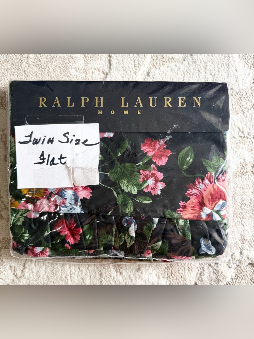 Vintage Ralph Lauren Isadora Cossette II Twin Flat Sheet New In Package
